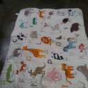Premium Foam Baby Play Mat 71" x 59"  Removable & Machine Washable Cover, Extra Thick Padding Playpen Mat, Non-Slip Crawling Mat, Easy to Clean for Infants, Toddlers & Babies (Alphabet Zoo)