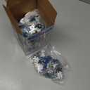 3D Puzzles Vase for Adults, Crafts for Adults, 160 Pieces Plastic DIY Unique Flower Vase with LED Light House Warming Gift Birthday Gifts for Flower Arrangements and Home Decor (Blue)