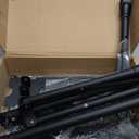 Projector Stand Tripod Adjustable, Laptop Height from 23.5 to 46.5 inches with Gooseneck Phone Holder, Floor for Office, Home, Stage, Studio, DJ Racks Holder Mount, 23.5inch-46.5inch (Black)