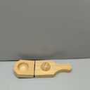 Bamboo Tostones Plantain Press Plantain Smasher Maker - Authentic Caribbean Flavor, 2-in-1 Tostones and Plantain Cups, Perfect for Tostones and Stuffed Plantains,6.8 * 3 * 2.36inch