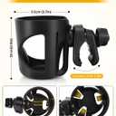 Stroller Cup Holder, Universal Drink Holder for Bikes, Trolleys or Walkers, Fits Most Cups
