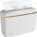 Countertop Multifold Hand Paper Towel Dispenser by Oasis Creations, Single Sheet Dispensing  Glossy White