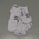 Janmercy 6 Pairs Catholic Socks Christian Sports Gifts Athletic Running Ankle Religious Socks Faith Jesus Gifts for Teen Men (White)