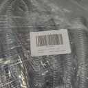 Eoiips 2” ID PVC Braided Clear Flexible Vinyl Tubing, 2" ID x 2-1/4" OD Heavy Duty Reinforced Vinyl Hose Tube for Water, Oil & Liquid Transfer, 5FT