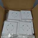 EXCMARK 4x4 Solar Post Cap Lights, 8 Pack Fence Deck Post Lights Outdoor Solar Powered Waterproof with Two Light Modes Warm&Cool White for Garden Patio Decor. (Classic White, 8)