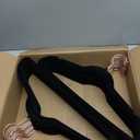 Amazon Basics Slim, Velvet, Non-Slip Sturdy Suit Clothes Hangers, Pack of 30, Black/Rose Gold