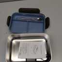 Monteka Cordless Electric Lunch Box for Adults, 1.8L Rechargeable Portable Food Warmer Heated Lunch Box, Christmas White Elephant Gifts, Suitable for Office, Picnic, Car, Construction Site (Blue)