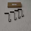 Christmas Stocking Holders for Mantle, 4 Pack Metal Hooks for Hanging Christmas Stockings,Stocking Hangers Stocking Hook Christmas Ornaments for Counter Tables Window Fireplace Mantle Decoration
