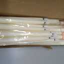 24 Pcs Flameless LED Taper Candles Battery Operated Candles 8.58'', 9.69'', 10.98'', 12.91'', 12.8'' Flameless Candlesticks Flickering for Halloween Christmas Church Wedding (Ivory)