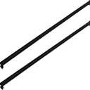 2 Pack Universal Hanging File Rails for Filing Cabinet, Black