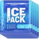Rapid Performance Reusable Ice Packs for Coolers or Lunch Box | 4 Pack | Cold for Up to 12 Hours | Ice Packs for Cooler, Long Lasting for Camping, Beach