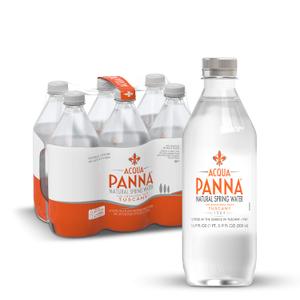 Acqua Panna Natural Spring Water, 16.9 Fl. Oz. Plastic bottles, Pack of 6, BB 03 2026 17