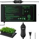 1 Pack Seedling Heat Mat with Digital Thermostat Controller,10" x 20.75" Temperature Control Waterproof Heating Pad for Seed Starting Indoor Plants Germination