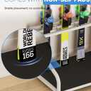 Ski Storage Rack for Garage  Freestanding Ski Holder for 4 Pair Skis, Boot, Helmet, Goggles, Indoor Snowboard Rack Organizer Stand for Home, Shed, Basement, White