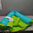 Big Joe Noodle Sling, No Inflation Needed, Pool Float with Armrests, Quick Draining Fabric, Cup Holder (Aqua Lime)