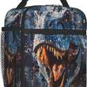 Insulated Lunch Box for Boys Girls Kids Dinosaur Lunch Box for Work,Picnic,School,Travel,Hiking,Beach or Fishing Polyester Dinosaur Theme Lunch Bag