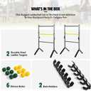 EastPoint Sports Go! Gater Premium Steel Ladderball Set - Features Sturdy Steel Material, Built-in Scoring System, Complete with All Accessories