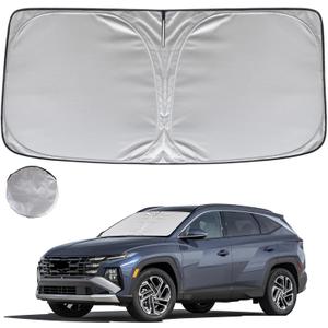 KAYZT Windshield Sun Shade for 2022-2025 Hyun-dai Tucson Foldable Sunshade Front Window Custom Fit Car Accessories