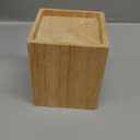 ZEONHEI 4 Pack 4 Inch Wood Bed Risers, Heavy Duty Wood Bed Lifts Risers, Solid Wooden Square Bed Furniture Riser for Couch, Sofa, Table, Chair, Desk