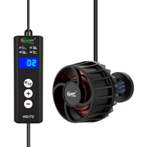 hygger Lite Wave Maker For 50-120 Gallons Aquarium Adjustable Circulation Pump with Magnetic Base Fish Tank DC Powerhead for Coral Reef and Freshwater Up to 2114 GPH