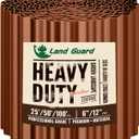 Land Guard Corrugated Garden Edging Border, 12"50' Landscape Paver Edging, Tall Landscape Edging, Fence for Garden, Flower Bed, Lawn and Landscape Edging (Red Rust)