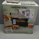 Chefman Panini Press Grill and Gourmet Sandwich Maker Non-Stick Coated Plates, Opens 180 Degrees to Fit Any Type or Size of Food, Stainless Steel Surface and Removable Drip Tray, 4 Slice, Black