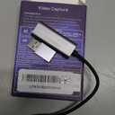 Papeaso Video Capture Card, Video Recording Card Wonderful 4K HDMI to 1080P USB C for Gaming Streaming TV Recorder, for Windows Mac OS System with USB C Adapter to Adjust PS4, Switch, Xbox1 (Grey)