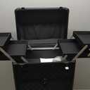 Stagiant Rolling Makeup Case with Drawers Cosmetology Case on Wheels 4 IN 1 Makeup Case 3 Drawers with Foot Stand Spring-release Mechanism Rolling Make Up Organizer for Artist Salon Nail Teach Trunk