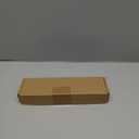 9.5 Large Acrylic Straw Holder for Cabinet Door - Reusable Tumbler Straw Organizer Storage, Small Kitchen Accessories Container, Ultra Sticky Cupboard Door Mounted (White)