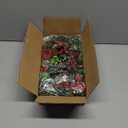 Small Christmas Wreaths 4Pcs, 10 Inch Mini Wreaths for Kitchen Cabinets, Christmas Door Wreath, Small Christmas Wreath for Fireplace Window Farmhouse Indoor Home Decorations