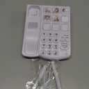 Big Button Phone for Seniors, Corded Landline Telephone with Handsfree Function and 9 Groups of Memory, One-Touch Dialling,Suitable People with Vision Disorders/Hearing Damage (EX-LD-858HF)