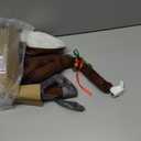 Christmas Reindeer Antlers Car Decoration Kit, LED Multicolor Lights Nose Vehicle with Jingle Bells Rudolph, Auto Holiday Accessories for SUV Van Truck Decor