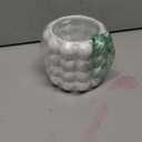 Bubble Vase, White Ceramic Vase, Small Short Vase, Ceramic Flower Vases for Home Decor, Decorative Vases for Living Room, Bedroom, Office, Shelf, Coffee Table, 5 Inches (Medium)