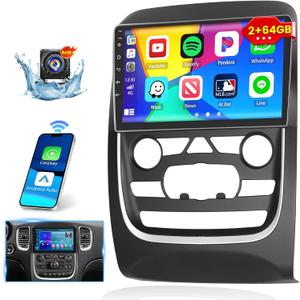 [2+64GB] Inefala for Dodge Durango 2014-2020 Android Car Radio Stereo with Wireless CarPlay Android Auto, 9 Inch HD Touchscreen with GPS WiFi Bluetooth FM/RDS SWC Canbus Backup Camera MIC