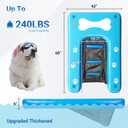 60"x42" Dog Boat Ramp with Thickened Non-Slip Mat, Dog Paw Patterns, Supports Up to 240 lbs, Perfect for Pools, Lakes, and Beaches