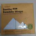 3-Pack Organic Swaddles for Newborns, Baby Sleep Sacks 0-3 Months - Baby Swaddle Wrap, Newborn Wearable Blanket, Infant Sleep Sack for Girls, Boys, Soft & Snug, Large Hook & Loop Closure (Glacier)