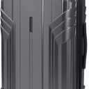 BAGSMART Expandable Carry On Luggage 22x14x9 Airline Approved, 1OO% PC Lightweight Hard Shell Suitcase, 20 Inch Travel Luggage with Spinner Wheels, Waterproof Rolling Suitcase, Gray