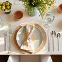 KINGSTONE 40 Piece Hammered Silverware Set, 18/10 Stainless Steel Flatware Set for 8, Cutlery Set for Home, Party, Wedding, Mirror Polished Dishwasher Safe