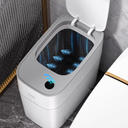 JUDRDO 3.5 Gallon Slim Automatic Trash Can for Bathroom,Touchless Diaper Trash Can with Trash Bag Autoadsorption Technology,Motion Sensor Diaper Garbage Bins for Bedroom Office Kitchen Toilet