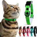 OutdoorBengal Green Breakaway Kitten Collar - Ultra Safe Quick Release Cat Collar for Small Kittens Under 6 Months  Soft-Padded, Lightweight, Adjustable, Thin and Comfortable, No Bell (Green, Kitten)