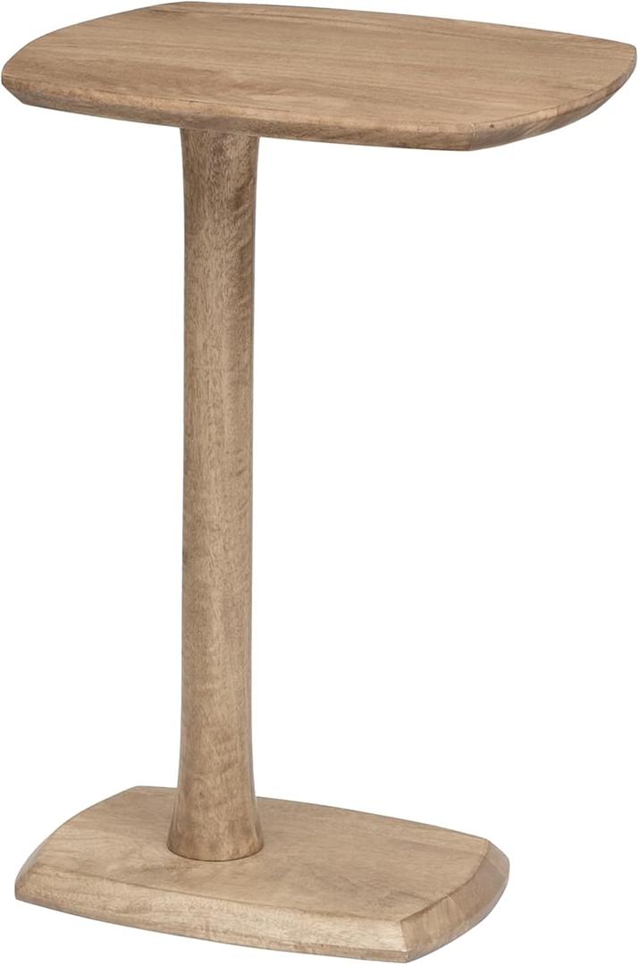 MH London Side Table - Stirling Wooden Modern C Shaped End Table - Exclusively Designed Hand Crafted Tables - End Table for Living Room, Bedroom Bedside Tables and Office