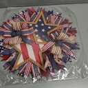 America's 250th Wreath, 15.7" Rustic Wood Star Door Hanger for July 4th Decor