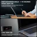 Peslv Magnetic 360 Privacy Screen for Macbook Air 13 Inch (2018-2021, M1), Removable Matte Anti Glare Blue Light Protector 4 Way Private Security Filter for 13.3" Mac Laptop Computer