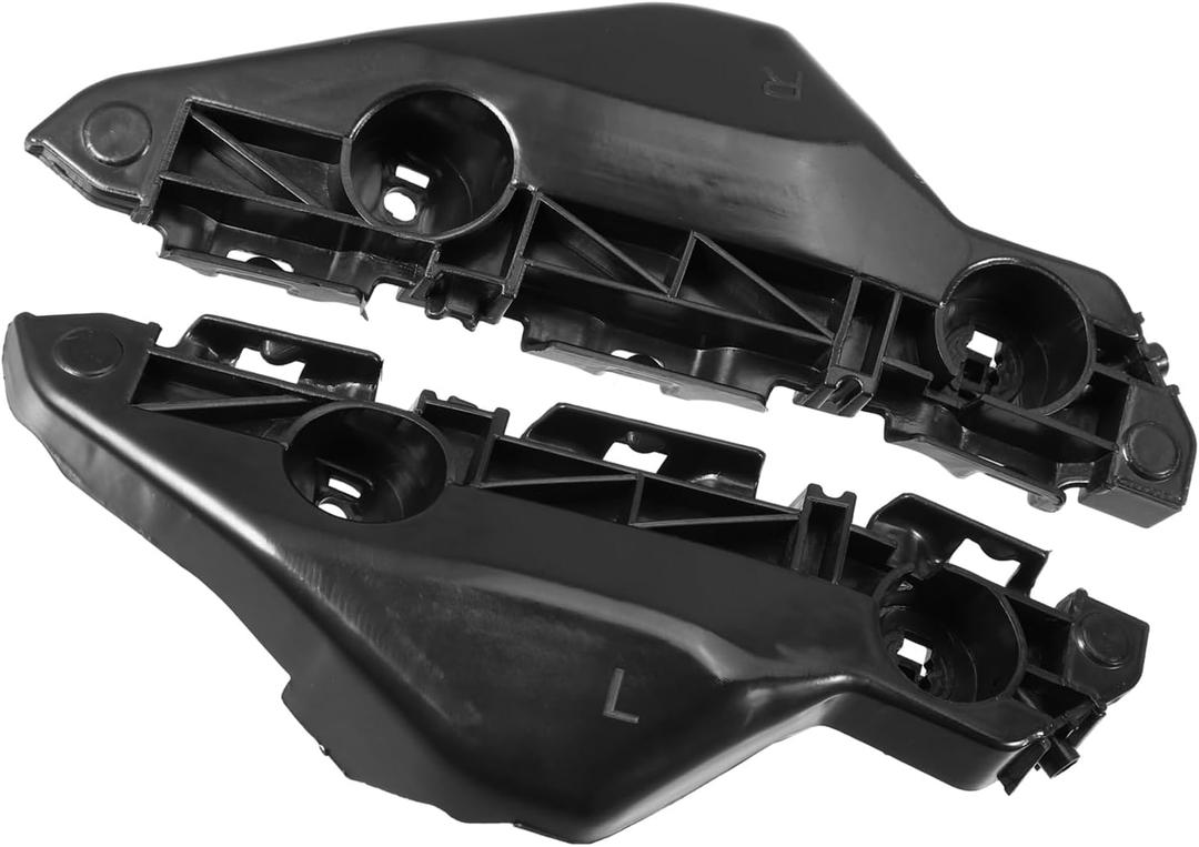 ACROPIX 1 Pair Bumper Mounting Support Bracket Compatible for Toyota Yaris 2007-2012, Left Right Bumper Retainer Set Plastic Black Car Parts