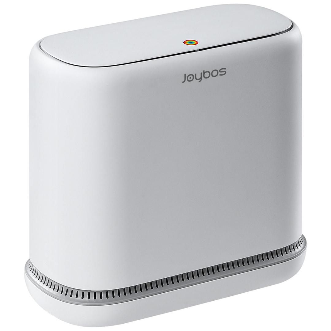 Small Bathroom Trash Can - 3.3 Gallon Plastic Garbage Can with Lid, Press Top & Pop-up Lid, White Slim Design for Kitchen, Office, Bedroom, Pet-Proof Trash Bin