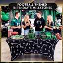 Chumia 6ft Football Table Cover, Football Tablecloth Party Decorations, 9.1" x 6.3"