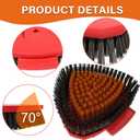 2 x 2 Pack Upgraded Spin Mop Replace Scrub Brush Compatible with O Cedar EasyWring 1 Tank, Great for Kitchen, Deck, Bathroom and Shower Floor Scrubber Head