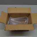 QWORK Plastic Conical Flask Set 50ml 100ml 500ml  Semi-Transparent Lab Flask for Teaching, Demonstration & Display