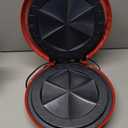Elite Gourmet EQD-118 Electric Non-Stick 11" Quesadilla Maker, Easy-Slice 6-Wedge, Grilled Cheese Corn Flour Tortilla Snacks, Red