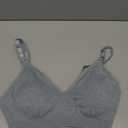 Momcozy Nursing Bras for Breastfeeding, Soft U.S. Cotton Seamless Maternity Bra, Fixed Padding, Wireless Pregnancy (Large, Light Gray)
